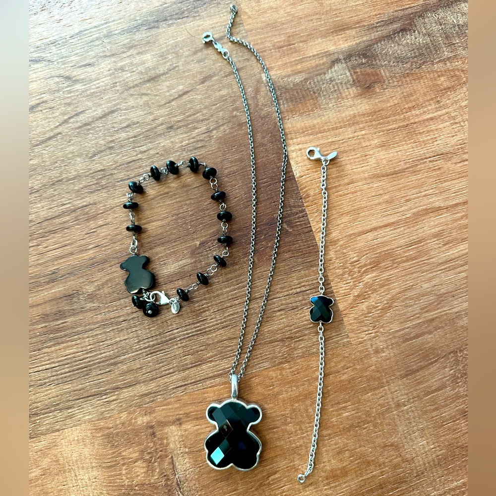 Black and Silver Tous set